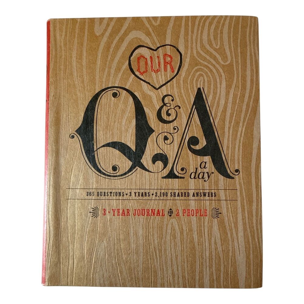 Couples Journal Q&A a Day 3-Year Journal for 2 People Engagement Wedding Gift